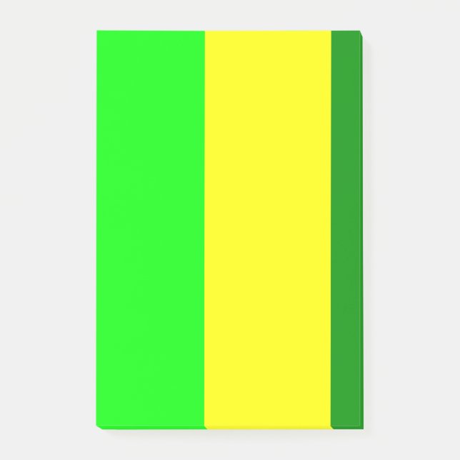 Post-it Notes Green Yellow Stripe (Front)