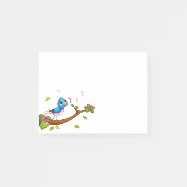 Post-it-Notes-Singing Bird Post-it Notes (Front)