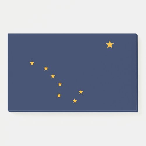 Post_it Notes with flag of Alaska USA