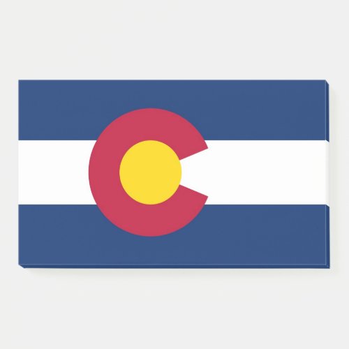 Post_it Notes with flag of Colorado USA