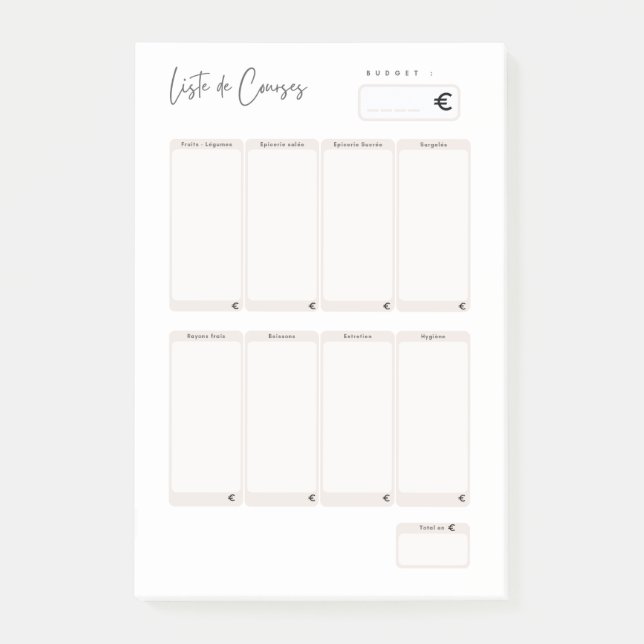 Post-it® Race List Post-it Notes (Front)