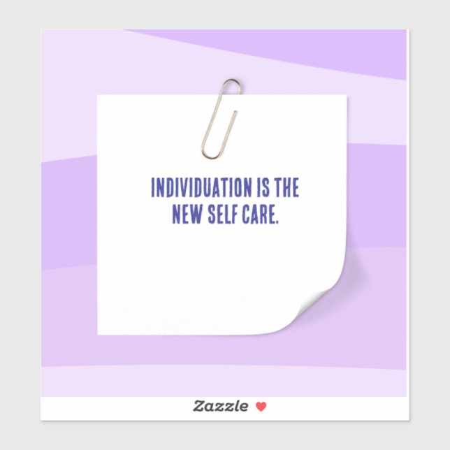 Post It Self Care Affirmation Customizable Sticker (Sheet)
