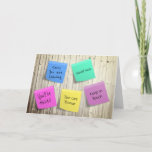 Post-its Goodbye Good Luck Card