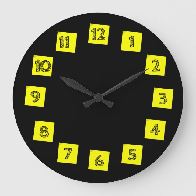 Post It's Paper Notes Large Clock (Front)