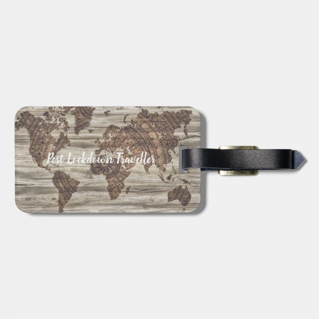 Post Lockdown Traveler | luggage tag (Back Horizontal)