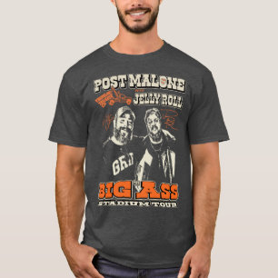 Post Malone Jelly Roll Concertour Album Cover Post T-Shirt