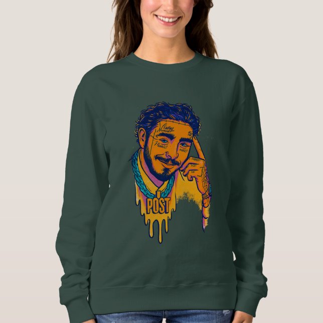 Post Malone Vibes Graphic Top (Front)