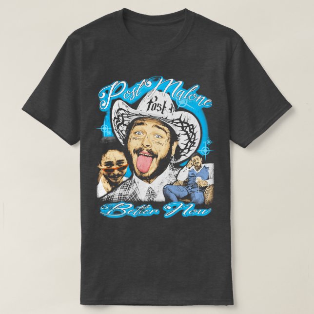 Post malone vintage 80s bootleg design TShirt (Design Front)