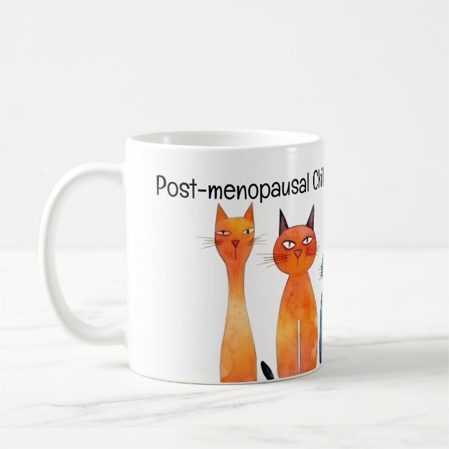 Post-menopausal Childless Cat Lady for Kamala Mug (Left)