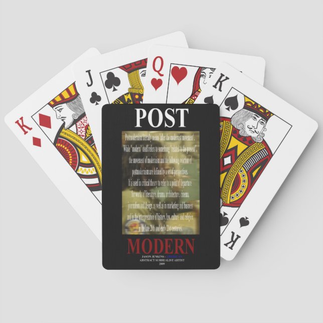 POST MODERN POKER CARDS (Back)