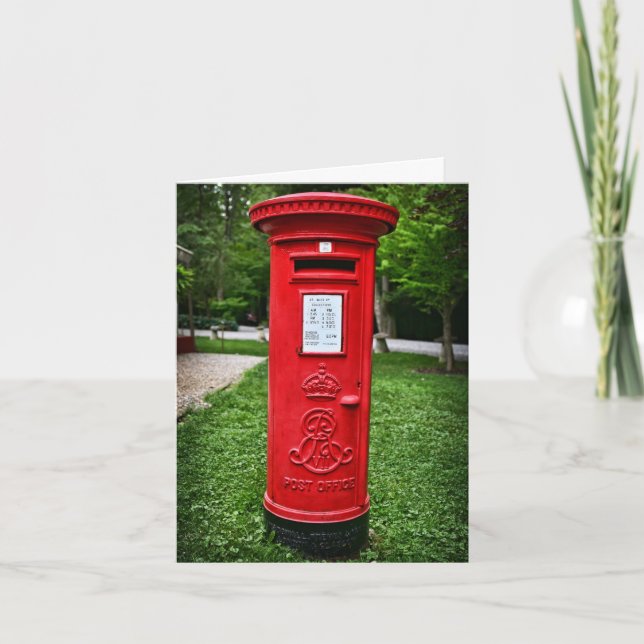 Post Office Box Customizable Greeting Card (Front)