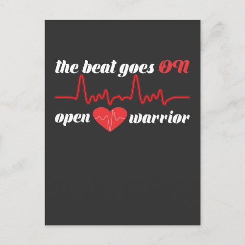 Post Open Heart Surgery Bypass Recovery Get Well Postcard