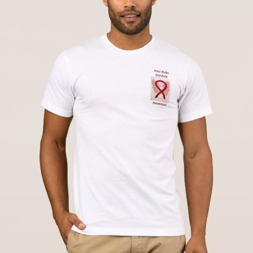 Post_Polio Survivor Awareness Ribbon Angel Tee