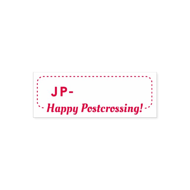 Post Postcard ID Japan postcrossing postcrosser Self-inking Stamp (Design)