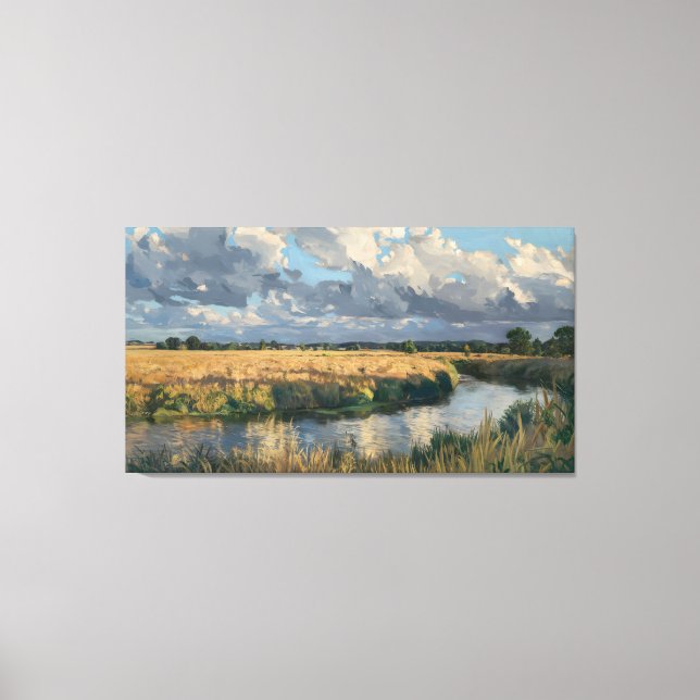 Post-Rain Serenity Canvas Print (Front)