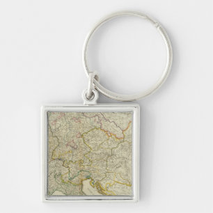 Post roads Germany, Hungary Keychain