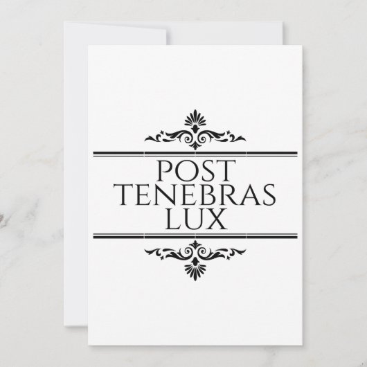 Post Tenebras Lux (Front)