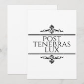 Post Tenebras Lux (Front/Back)