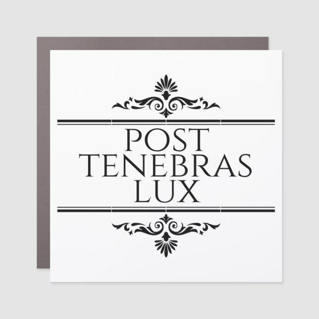 Post Tenebras Lux Car Magnet (Front)