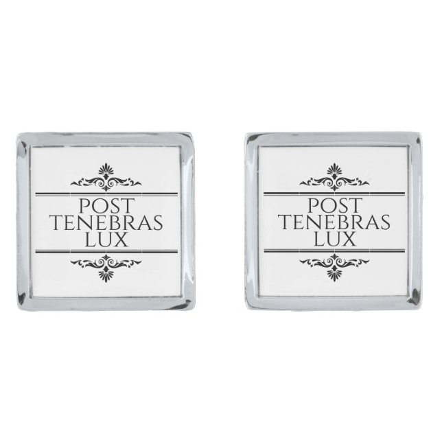 Post Tenebras Lux Cufflinks (Front)