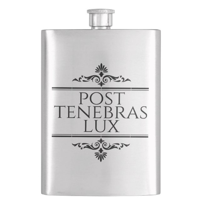 Post Tenebras Lux Flask (Front)