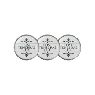 Post Tenebras Lux Golf Ball Marker