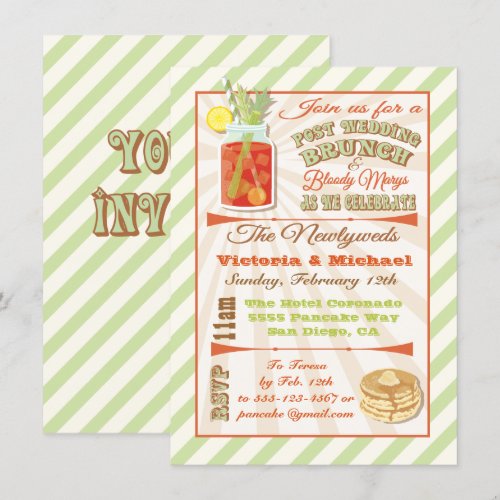 Post Wedding Brunch and Bloody Marys Invitation