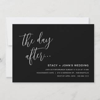 Post Wedding Brunch Invitation