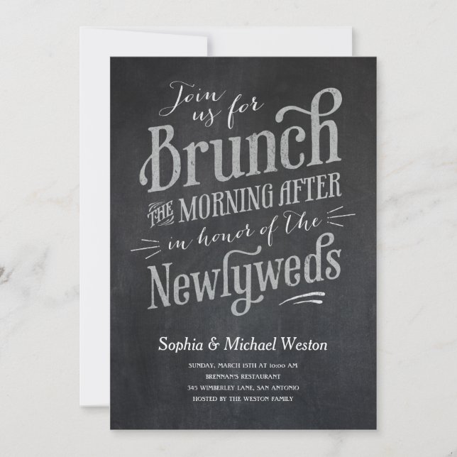 Post Wedding Brunch Invitations (Front)