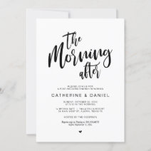 Minimalist Wedding Update Downsize Announcement