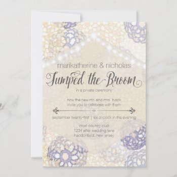 Post Wedding Flowers & Lights Party Invitations by PetitePaperie at Zazzle