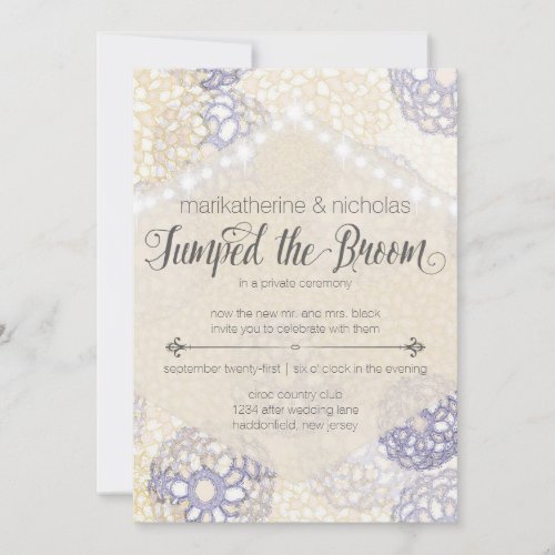 Post Wedding Flowers  Lights Party Invitations