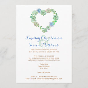 Post Wedding Invitation   Succulents & Sand