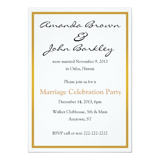 Marriage Celebration Party Invitations 3