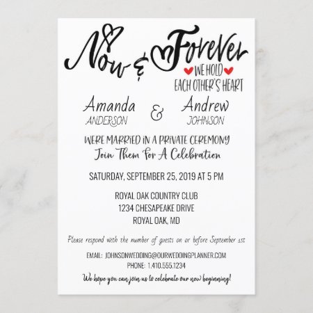 Post Wedding Reception After Party Invitation