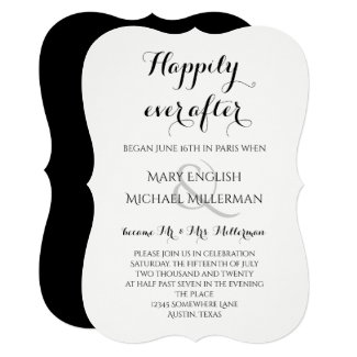 Post Wedding Reception Happily ever after Invitation