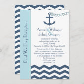 Post Wedding Reception  Invitation - Nautical (Front/Back)
