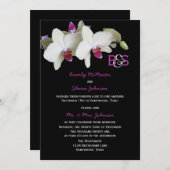 Post Wedding Reception Invitation, Orchids Invitation (Front/Back)