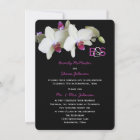 Post Wedding Reception Invitation, Orchids