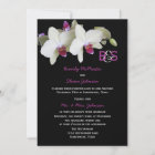 Post Wedding Reception Invitation, Orchids