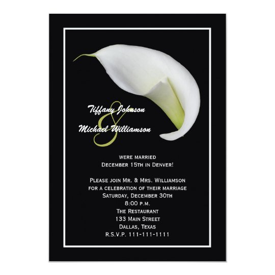 Post Wedding Reception Invitations