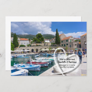 Post Wedding Reception Party Married In Croatia Invitation