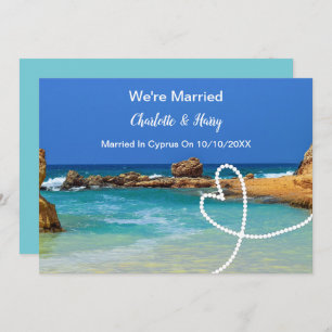Post Wedding Reception Party Married In Cyprus Invitation
