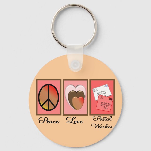 Post Worker Gifts Keychain (Front)