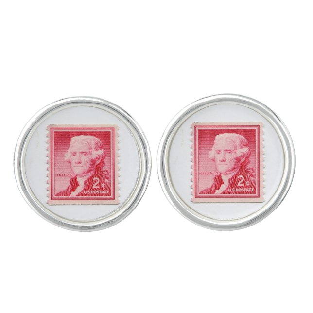 Postage Stamp Cufflinks (Front)