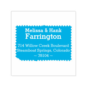 Postage Stamp Self-Inking Return Address Stamp