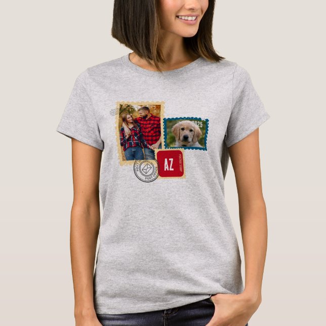 Postage Stamp T-Shirt (Front)