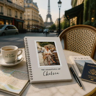 Postage Stamp Travel Adventures Notebook