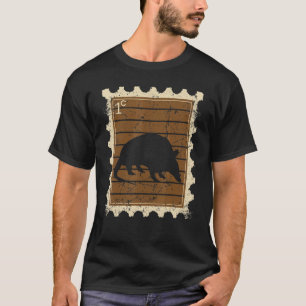 Postage Stamp With A Armadillo T-Shirt
