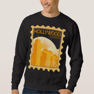 Postage Stamp With Sunset In Hollywood Sweatshirt